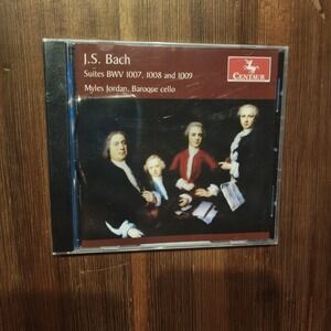 Bach: Suites BWV 1007, 1008 &‎ 1009 / Myles Jordan [CD] New Sealed 044747295022